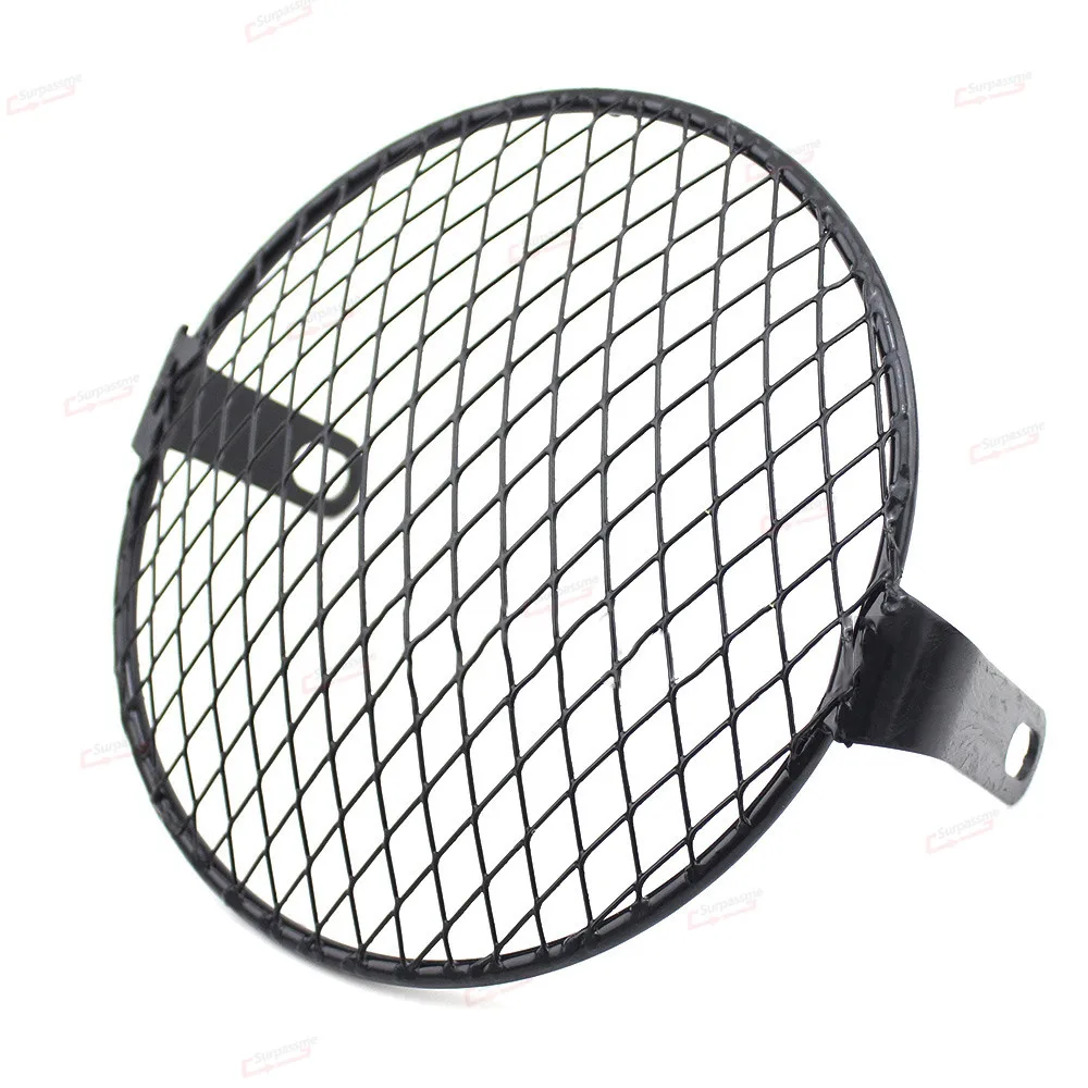 Черная металлическая накладка на гриль мотоциклетной фары 6 4 дюйма