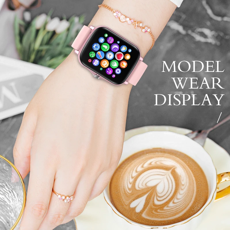 

Full Touch Steel Smart Watch 1.7Inch Women Men Sports DIY Dial 15 Days Standby Smartwatch For Android IOS Waterproof Smart Clock