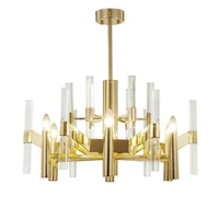 postmodern lustre crystal led chandeliers lighting gold metal living room led pendant chandelier lights hanging light fixtures