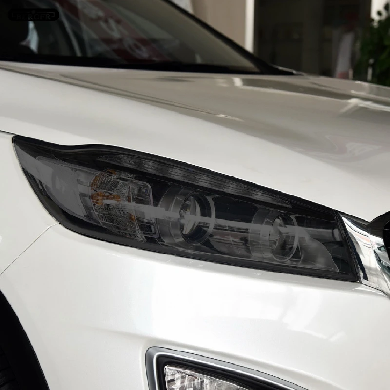 Тонировка для автомобильных фар Черная защитная пленка прозрачная наклейка Kia Rio