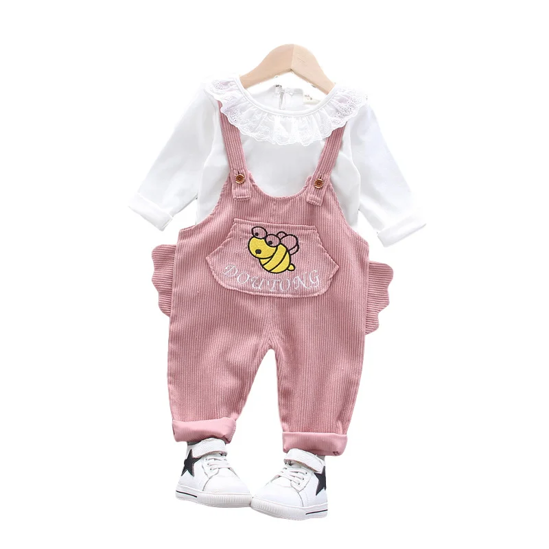 

Children Clothes Suit New Spring Autumn Kid Girls Cartoon T Shirt Pants 2Pcs/sets Baby Toddler Clothing Infant Casual Sportswear