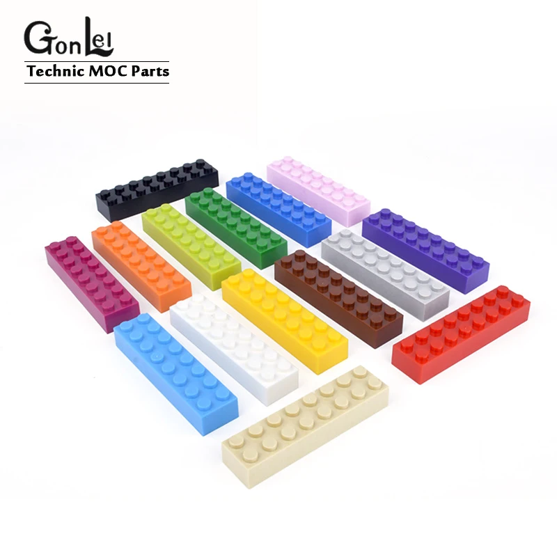 

20Pcs MOC Thick Brick 2x8 Dots Building Blocks DIY Educational Creative Toys for Children Compatible with Bricks 3007