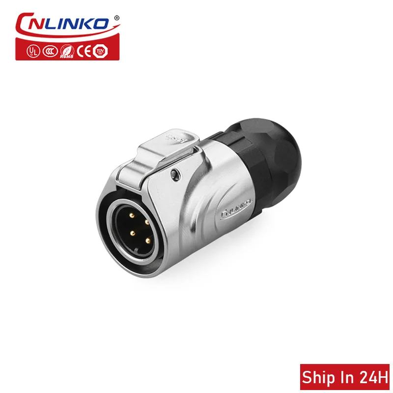 

Cnlinko LP M16 Metal 4pin Aviation Waterproof Power Connector Soldering Male Female Socket Plug for Industrial Medical LED Video