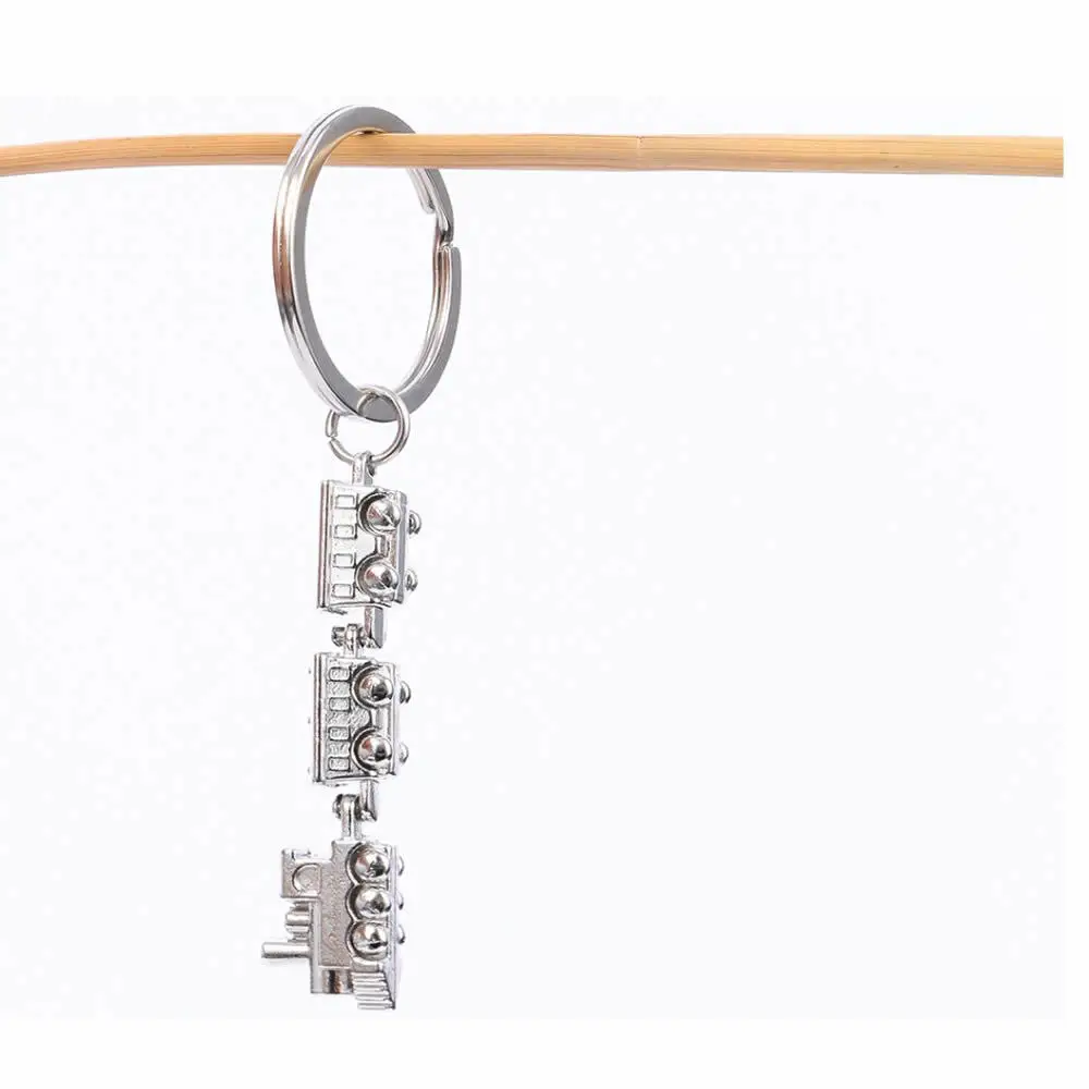 Творчество новый дизайн металлический самолет двигателя брелки для ключей