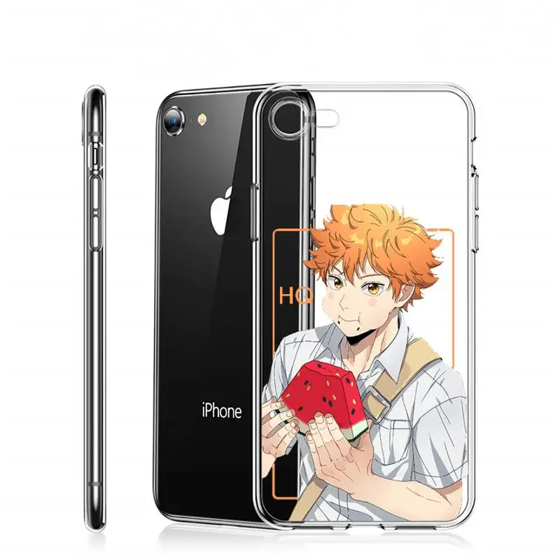 

Haikyuu Volleyball Phone Case Transparent for iPhone 6 7 8 11 12 s mini pro X XS XR MAX Plus custom protective universal funda
