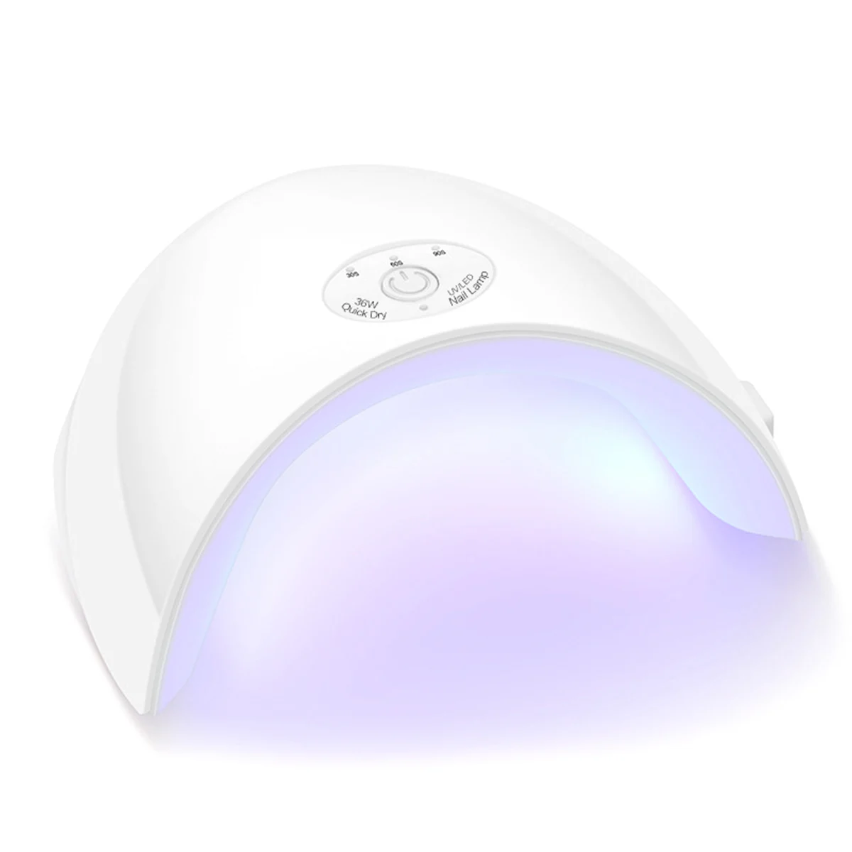 

36W 12LED USB Nail Lamp Smart Sensor UV LED Gel Curing Nail Dryer Light 3 Timer Setting - White
