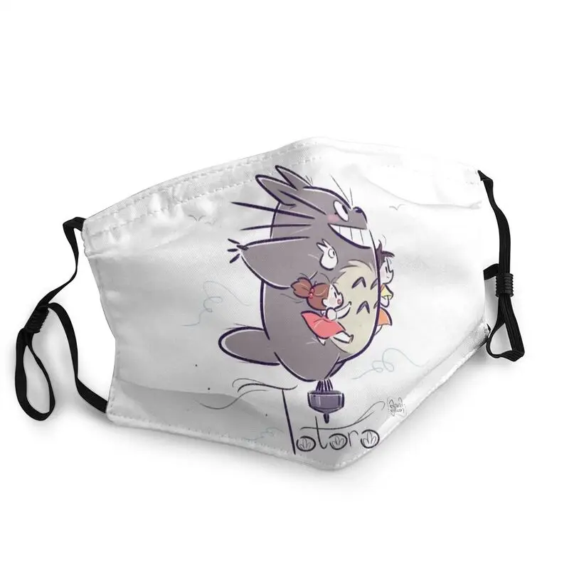 

My Neighbor Totoro Washable Face Mask Unisex Adult Miyazaki Hayao Anti Haze Dustproof Protection Cover Respirator Mouth Muffle