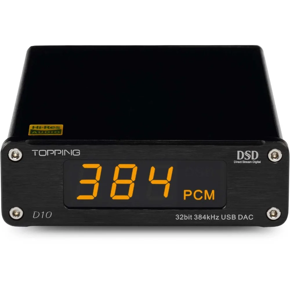 Топпинг D10 USB ЦАП XMOS XU208 ES9018K2M OPA2134 аудио усилитель DSD256 PCM384 декодер |