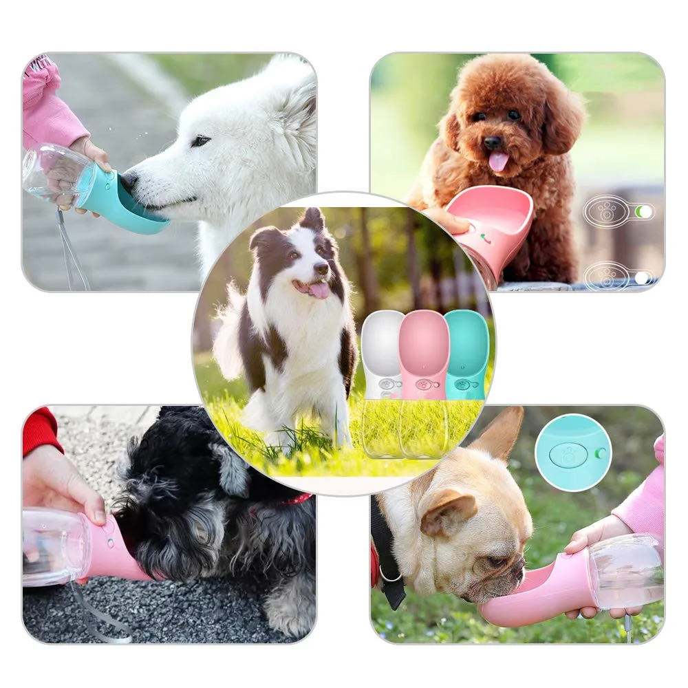 Бутылка для воды собак Портативный походная кружка с защитой от протекания