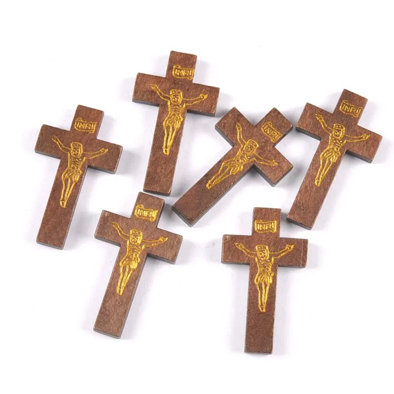 Иисус крест подвески цинковый сплав деревянные украшения подвесные Подарки
