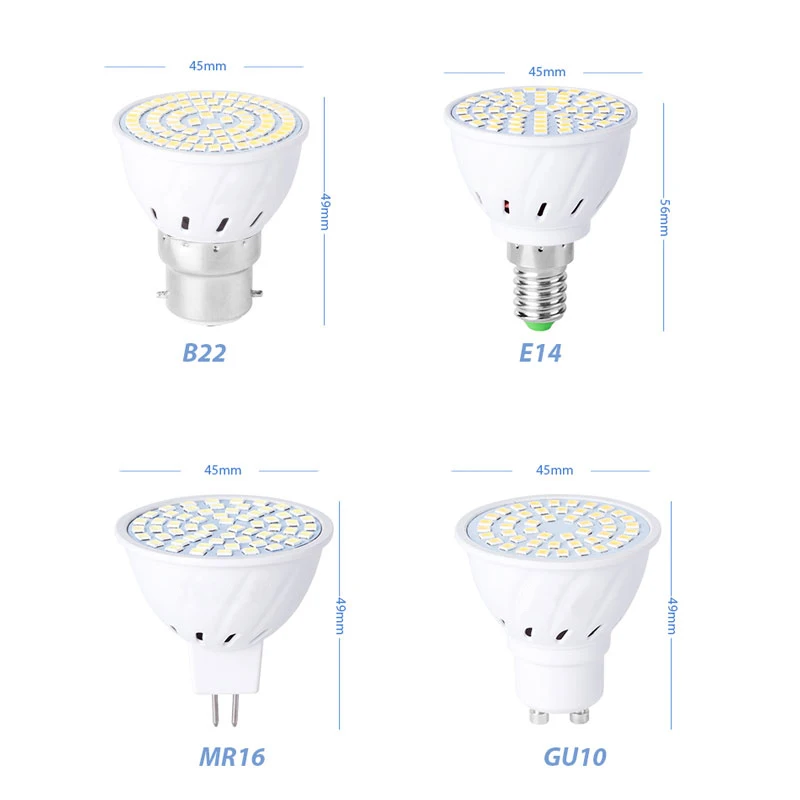 Кукурузы светильник освещения теплый белый/белый светодиодный бар