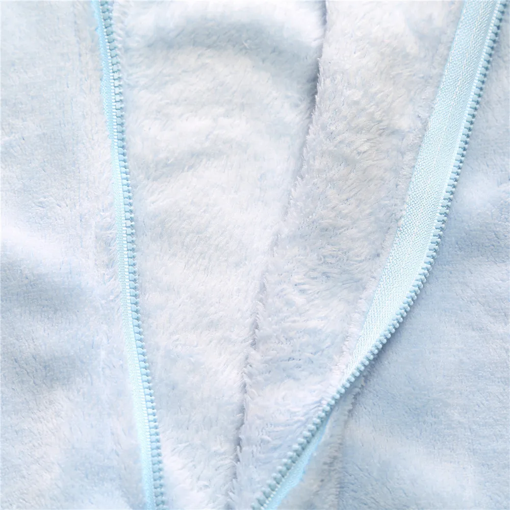 0-9M Animal Overall Clothing Cute Baby Rompers Winter Infant Boys Girls Romper Hooded Blue White Jumpsuit Warm Thick Outfit | Детская
