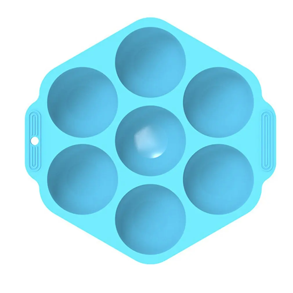 

Шестигранные большие силиконовые формы для выпечки, 7 полукругов, силиконовая форма для кексов, шоколада, печенья, форма для выпечки