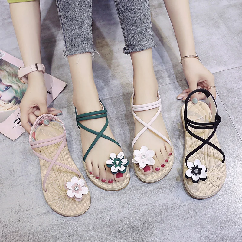 Женские босоножки сезон лето Высокий каблук Новинка 2019 года женская обувь с