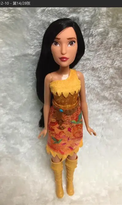 Pocahontas Кукла Рапунцель Белоснежка Ариэль Белль Рапунцель Игрушки для девочек Brinquedos игрушки bjd куклы для детей - Цвет: Pocahontas