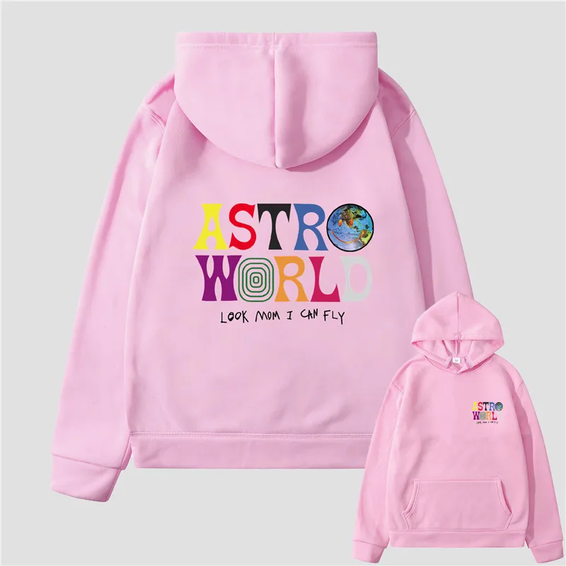 

2021 New Style Hoodie Smiley World TRAVIS SCOTT ASTROWORLD Printed Adult Sweatshirt Long Sleeved Autumn Winter Pullovers
