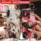 SoCouple для Samsung S21 S22 Ultra S10 S20 FE plus Note A70 A51 A71 A30s 10 21s 12 52 72 32 12 ТПУ ремешок на запястье чехол-держатель для телефона
