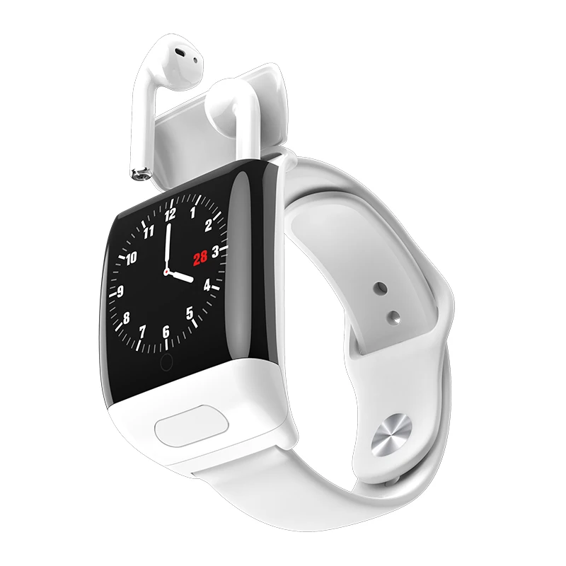 

G36 Smart Watch Women Men Bluetooth Earphone 2 In 1 BT 5.0 Smart Watch BT Call Siri Hear Rate Blood Pressure for Bracelet