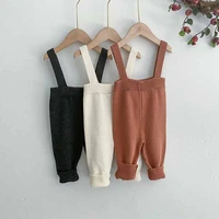 milancel 2021 winter new baby clothes knitted newborn pants korean solid toddler trouser casual infant clothing
