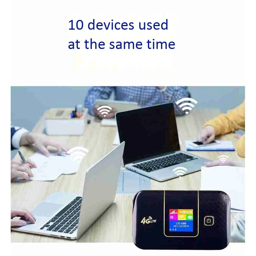 Unlocked 4G Router Lte Wifi Network Card Portable 150Mbps Wifi Router Hotspot 6800Mah Charging for Mobile Tablet Pc