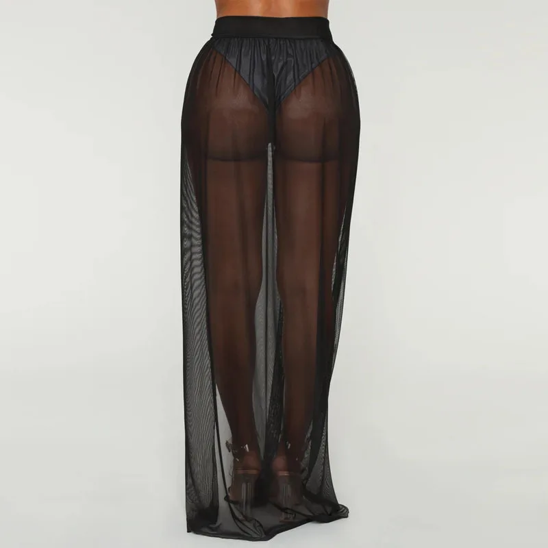 Черное сексуальное Съемная Тюлевая юбка шифоновый солнцезащитный Свадебные