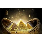 5D алмазная живопись пирамиды Египта, сделай сам, полная выкладка, Круглая Мозаика, вышивка крестиком, домашний декор, искусство, CM01