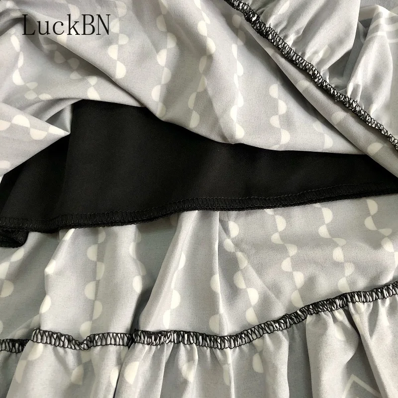 

Fashion Vintage Skirt Women Clothing Floral Print Casual Chiffon Pleated Midi Skirts Womans Spring Autumn Faldas Summer Saias