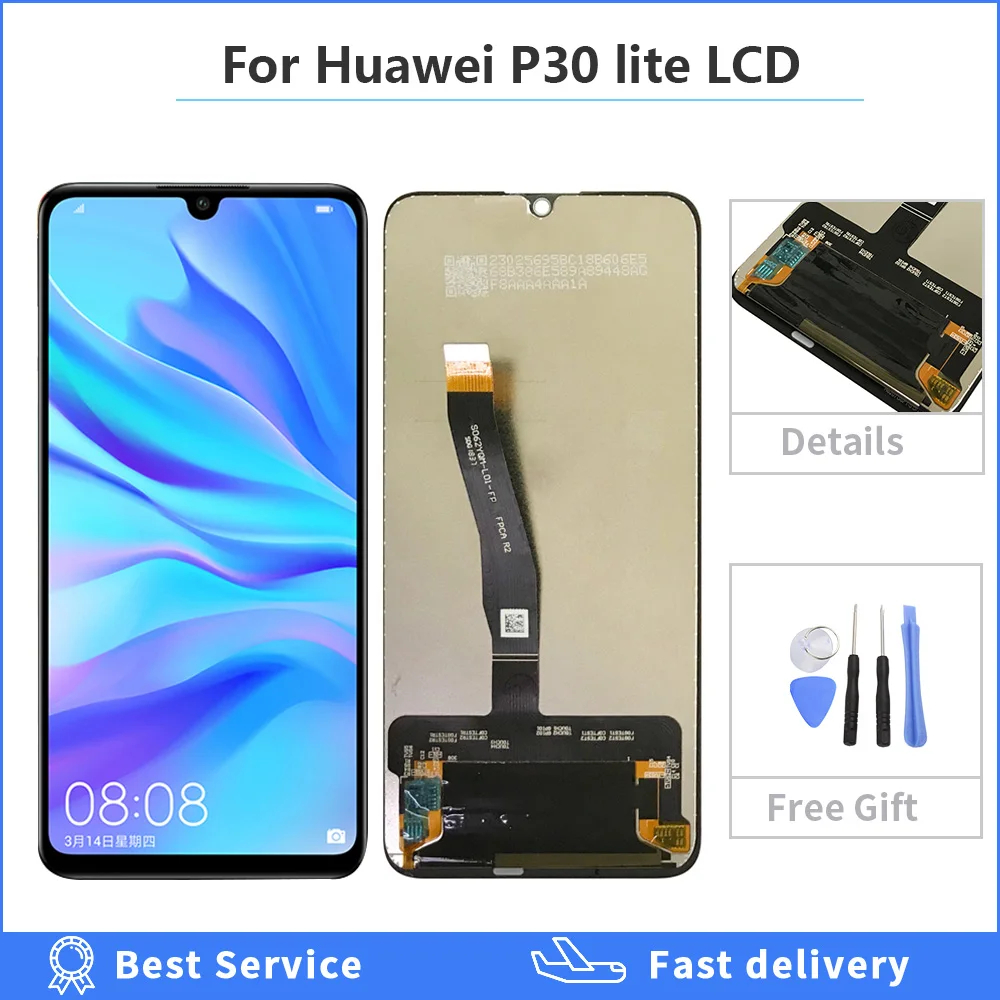 Оригинальный Для huawei P30 Lite ЖК дисплей сенсорный экран для Nova 4e MAR LX1M LX2| |