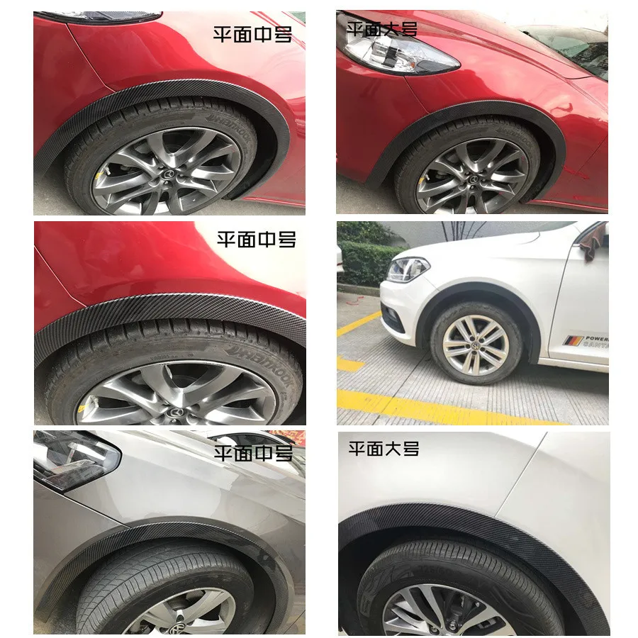 

2 pieces 5.5cm Widening Car Fender Flare Wheel Eyebrow Trim Protector Stripe USA stock