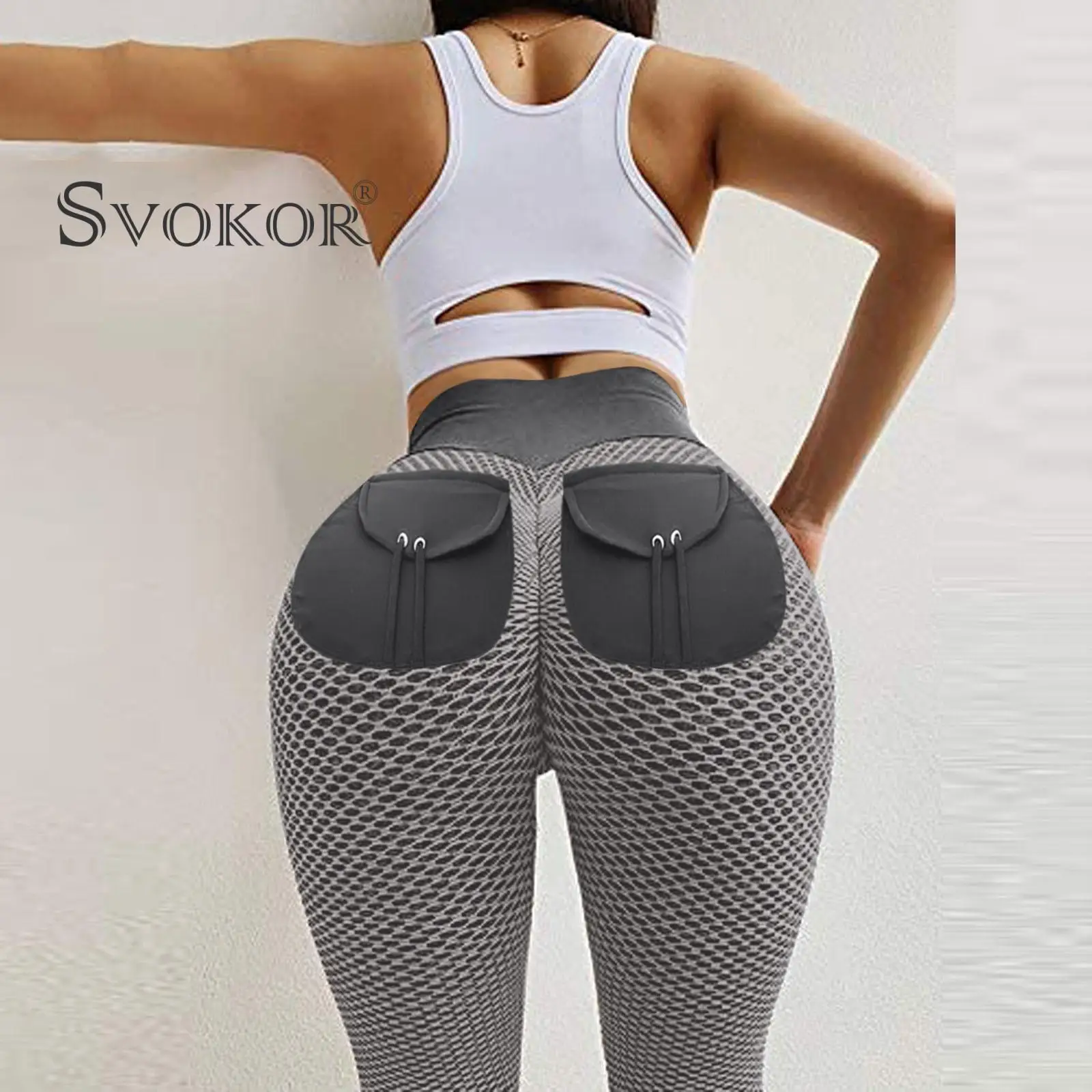 

SVOKOR Fitness Sports Leggings Women Sexy Seamless Leggins High Waist Push Up Pants Plus Size Sportswear Gym Running Yoga Pants