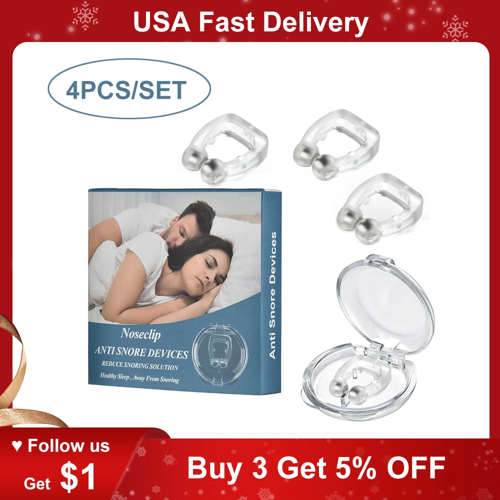 Силиконовый Магнитный против храпа зажим для носа от сна лоток анти аппарат