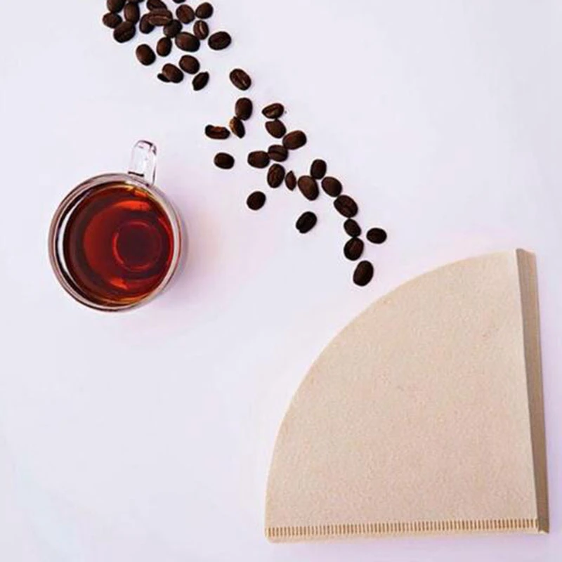 80 шт. 1-2 человек и 3-4 порции кофе фильтровальная бумага капельная для воды льда