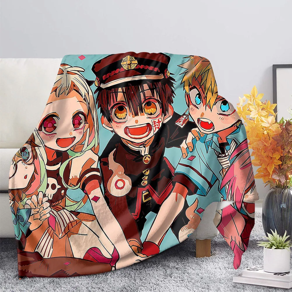 

Japan Anime Toilet-Bound Hanako-kun Sherpa Blanket Customized Cartoon Child Blanket Home Throw Sofa Blankets for Kids Adult