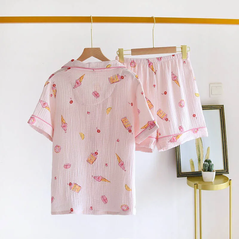 Женский мягкий пижамный комплект из 2 предметов простая Пижама с отложным