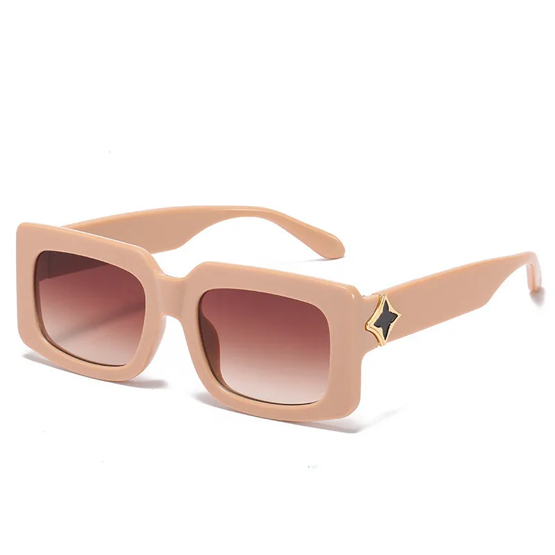 

Брендовые дизайнерские Квадратные Солнцезащитные очки для женщин и мужчин, защитные цветные линзы, очки из поликарбоната, аксессуары для д...