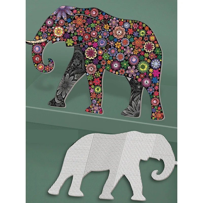 

Puzzle Toy Each Piece Is Cartoon Animal Irregular Jigsaw for Adults Kids Educational Birthday Toys Gifts Colorful