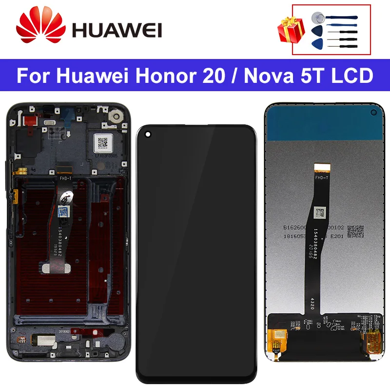 

6.26" For Huawei Honor 20 LCD Touch Screen Display Digitizer Assembly Parts For HUAWEI NOVA 5T Display YAL-L21 YAL-L41 YAL-AL10