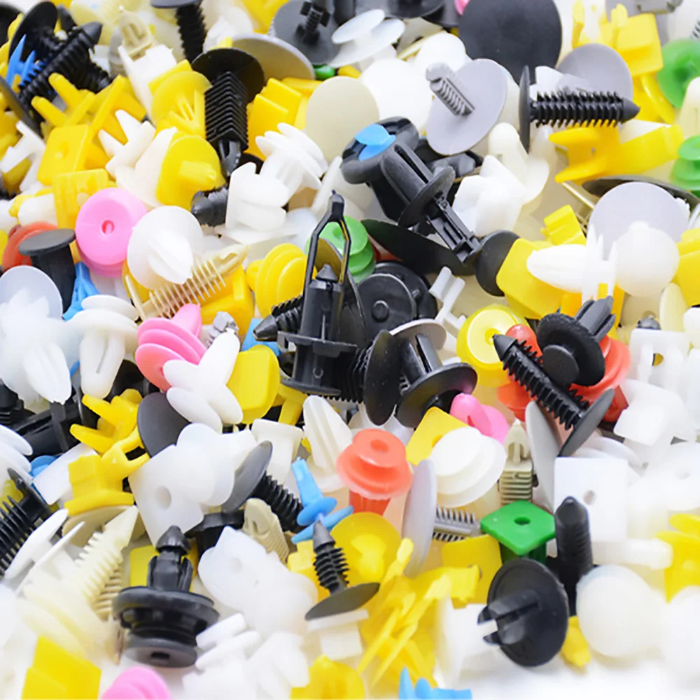 100 шт. Клипсы пистоны заклепки зажимы фиксаторы крепежи для крепления обшивки