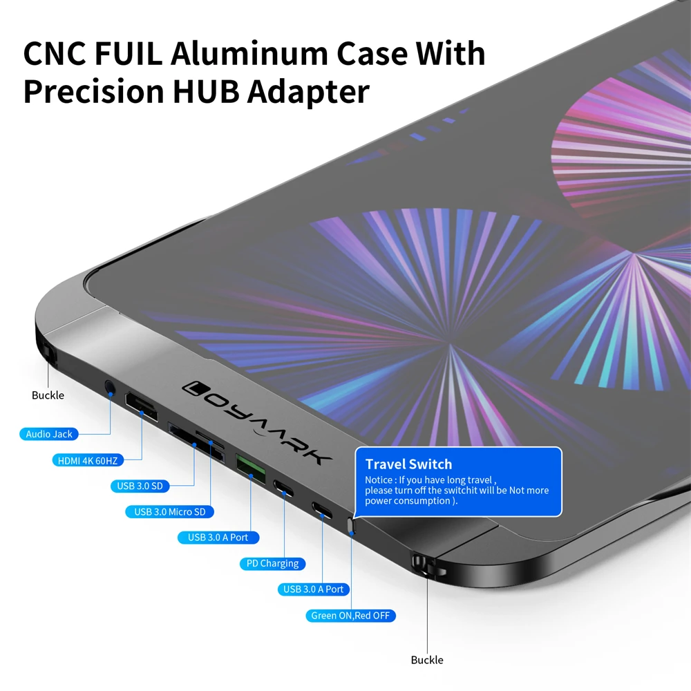 Многофункциональный чехол для Ipad Air 4 Pro 11 2021 2020 с USB C HUB на HDMI совместимый 3 0 PD