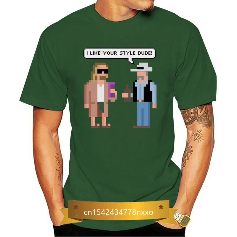 

Boardrippaz T Shirt The Big Lebowski 8 Bit Pixel Retro Arcade Dude Bowling Jesus Causal Tee Shirt For Men O Neck Slim