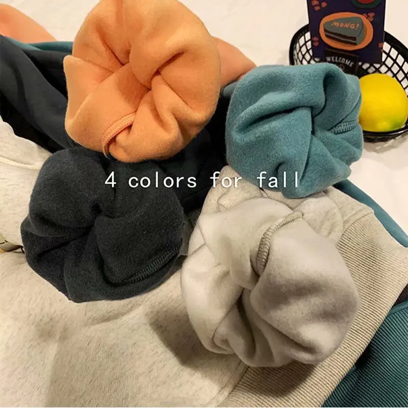 

Winter Hoodies Women Unisex Fashion Chic Harajuku Pullover Tops Loose Casual Streetwear Simple Female Sweatshirts Lamb Down Cap