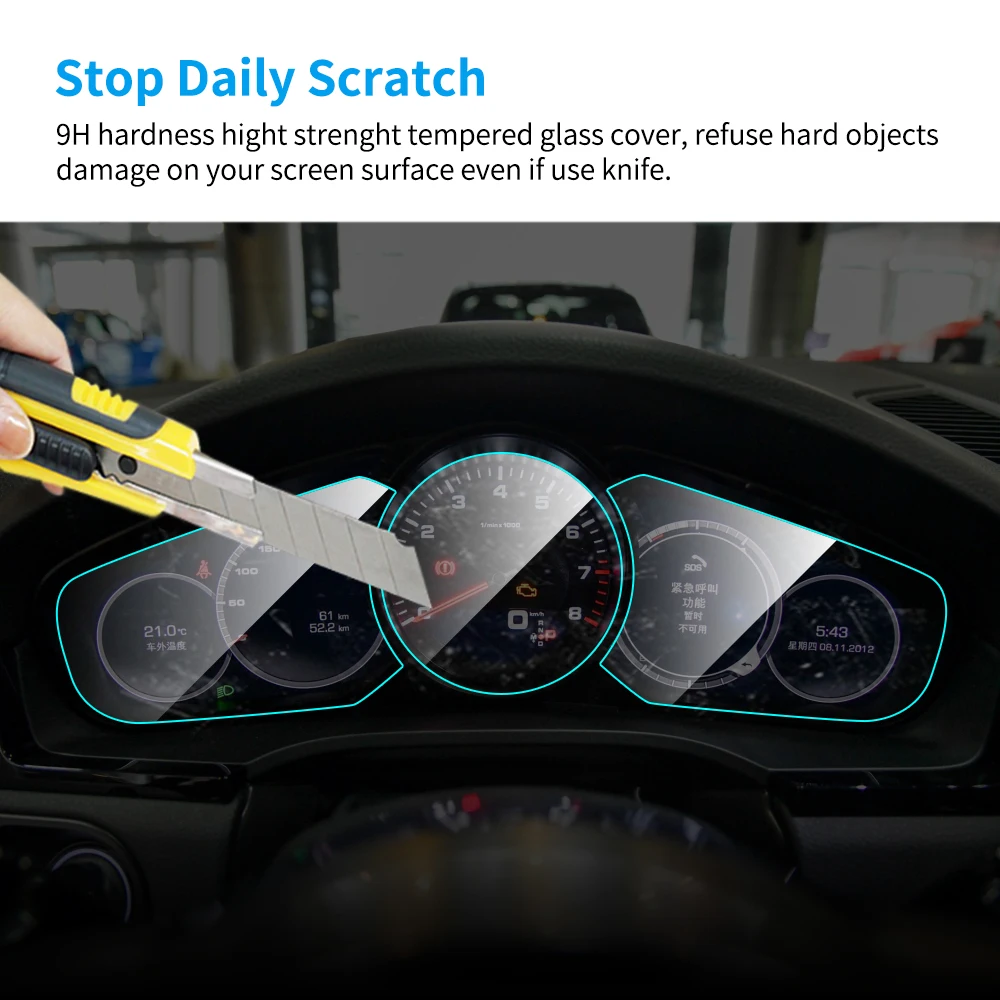 Защитная пленка для экрана автомобильной приборной панели Porsche Cayenne мембрана