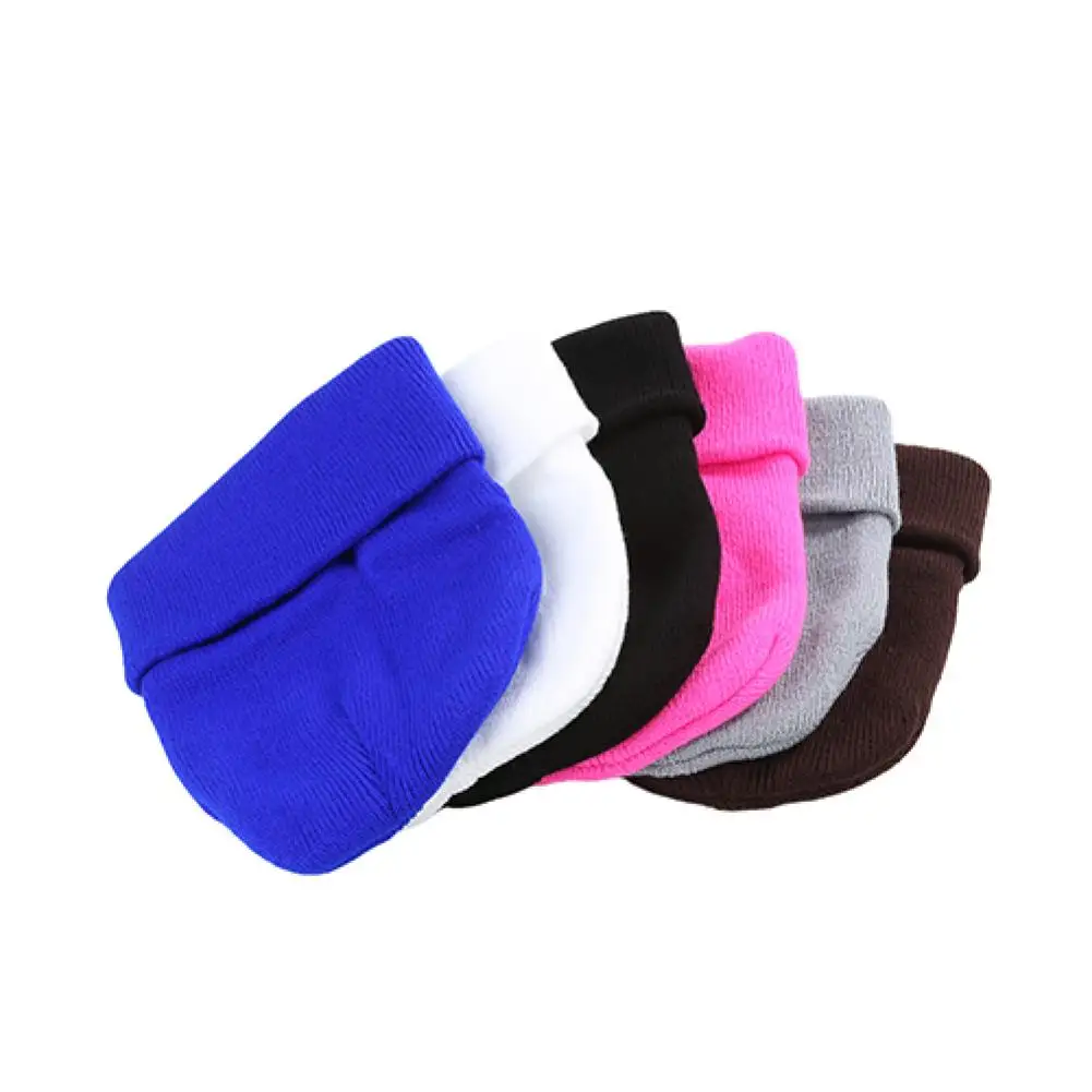 

Men Women Knitted Hats Candy Color Men Beanie Knit Ski Cap Hip-Hop Winter Warm Elastic Wool Yarn Cuff Hat Elegant All-match Caps