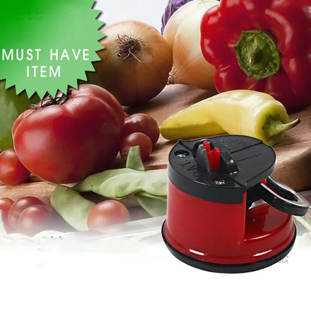

Mini Knife Sharpener With Suction Cup Household SuperSharp Sharpener Sharpening Tool Kitchen Gadget Tungsten Steel