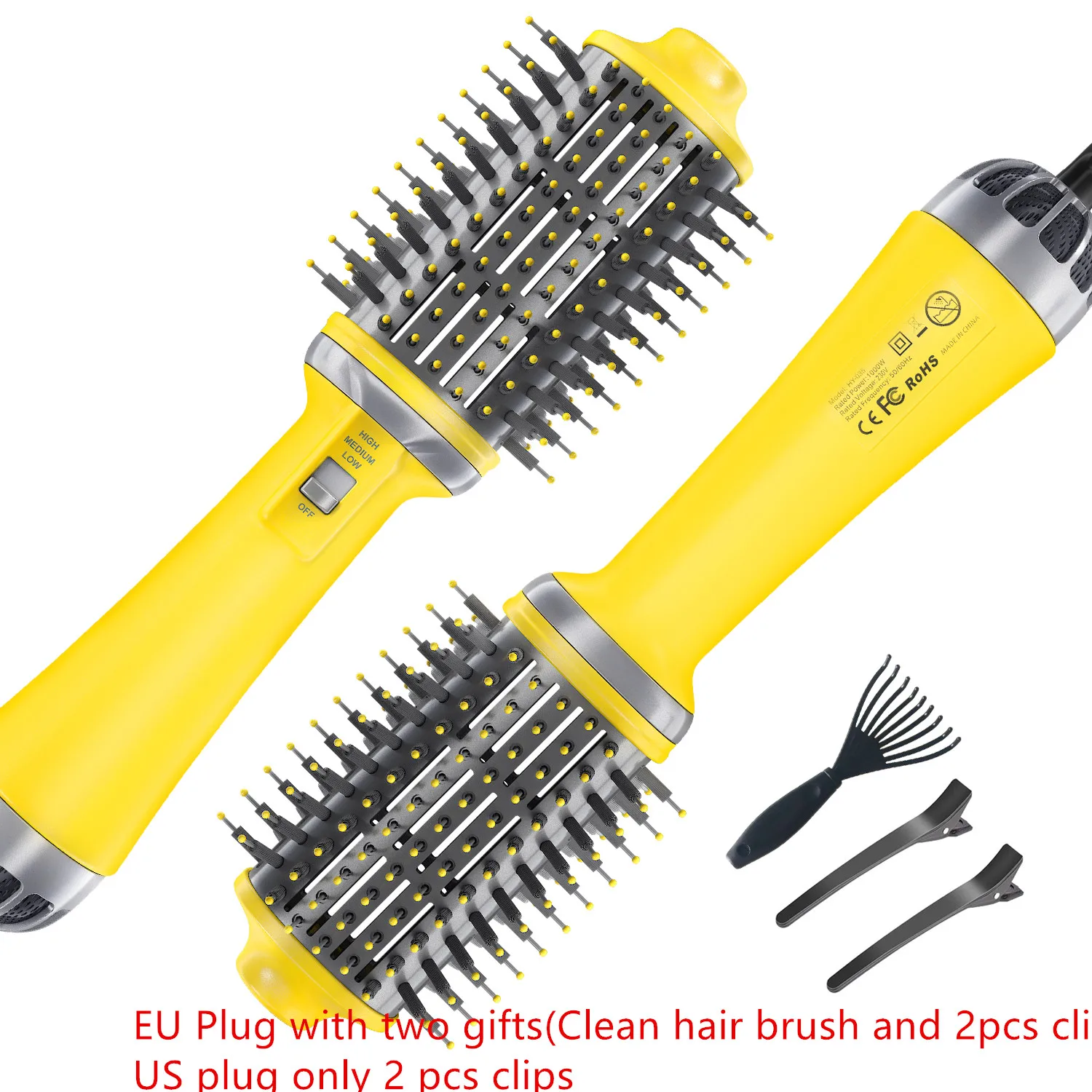 

Dropshipping One Step Hair Dryer Hot Air Brush Hair Straightener Comb Curling Brush Salon Hair Styling Tools Hair Dryer Brush