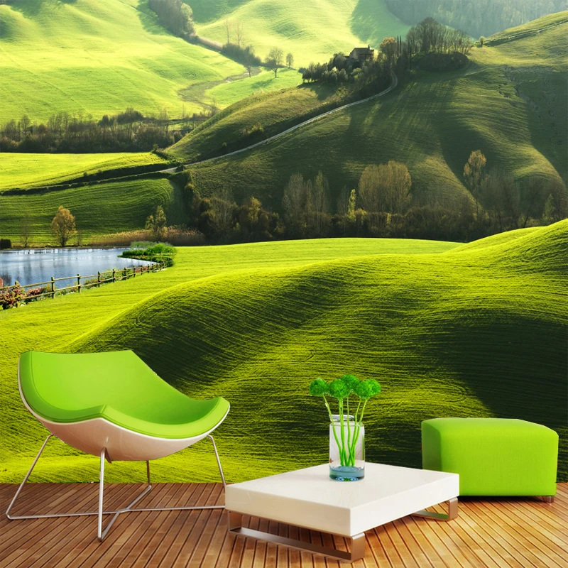 

beibehang custom 3D nature grassland wallpapers living room bedroom wallpaper restaurant TV sofa background wall paper landscape