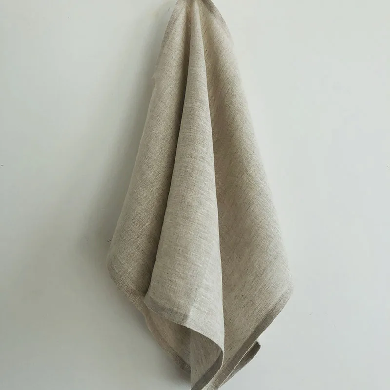 Light linen Льняное полотенце антибактериальное и влагопоглощающее и быстросохнущее мягкое дышащее зеленое модное 9 салфеток - Цвет: Light linen