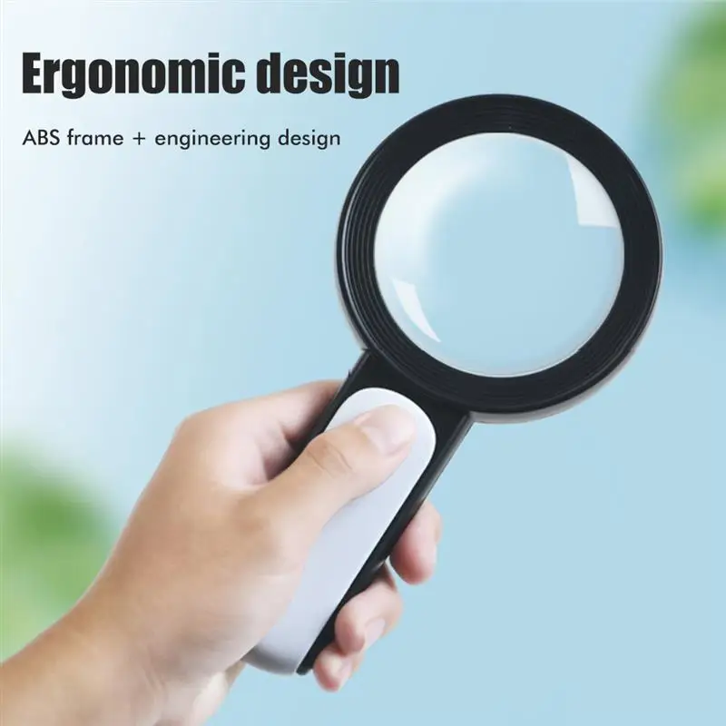 Новый товар: увеличительное стекло с 18 светодиодами и 3 режимами освещения, увеличение 30Х, для детей и пожилых людей.