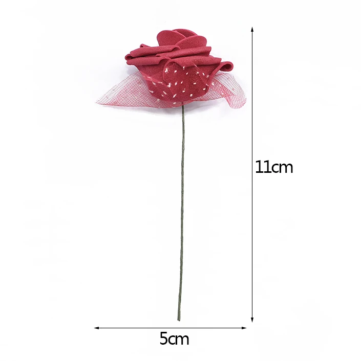 30 шт 4 см ПЭ пена Роза из искусственного шелка Цветок букет для дома DIY венки