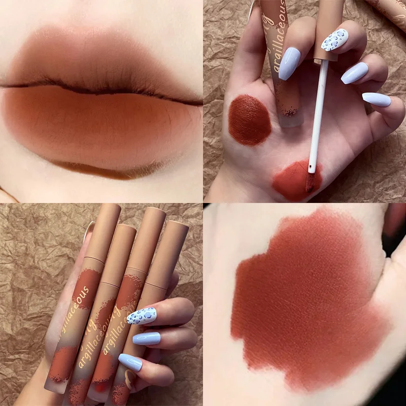 

Пикантная красная жидкость, 6 цветов, антипригарная чашка, бархатный матовый блеск для губ, ТИНТ, глянцевый пигмент для губ, Женская Косметик...